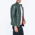 Vance Leather Jacket // Green (XL)