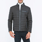 Parker Leather Jacket // Brown Tafta (L)