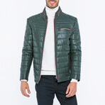 Vance Leather Jacket // Green (L)