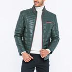 Vance Leather Jacket // Green (2XL)