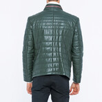 Vance Leather Jacket // Green (XL)