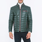 Vance Leather Jacket // Green (S)