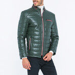 Vance Leather Jacket // Green (L)