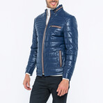 Quilted Jacket // Navy Blue (3XL)