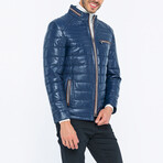 Quilted Jacket // Navy Blue (M)