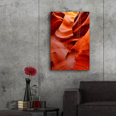 Lower Antelope Canyon Ladder by Mike Jones (16"H x 12"W x 0.12"D)