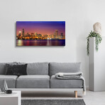 Chicago Dusk full Skyline by Mike Jones (12"H x 24"W x 0.2"D)