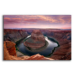 Horseshoe Bend Dusk by Mike Jones (12"H x 16"W x 0.13"D)