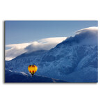 Balloon Fiesta Snow by Mike Jones (12"H x 16"W x 0.13"D)