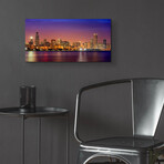 Chicago Dusk full Skyline by Mike Jones (12"H x 24"W x 0.2"D)