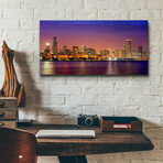 Chicago Dusk full Skyline by Mike Jones (12"H x 24"W x 0.2"D)