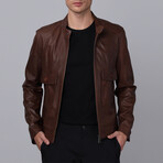 Verona Leather Jacket // Chestnut (S)