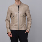Jordan Leather Jacket // Beige (3XL)