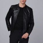 Canne Leather Jacket // Black (2XL)