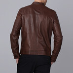 Verona Leather Jacket // Chestnut (XL)