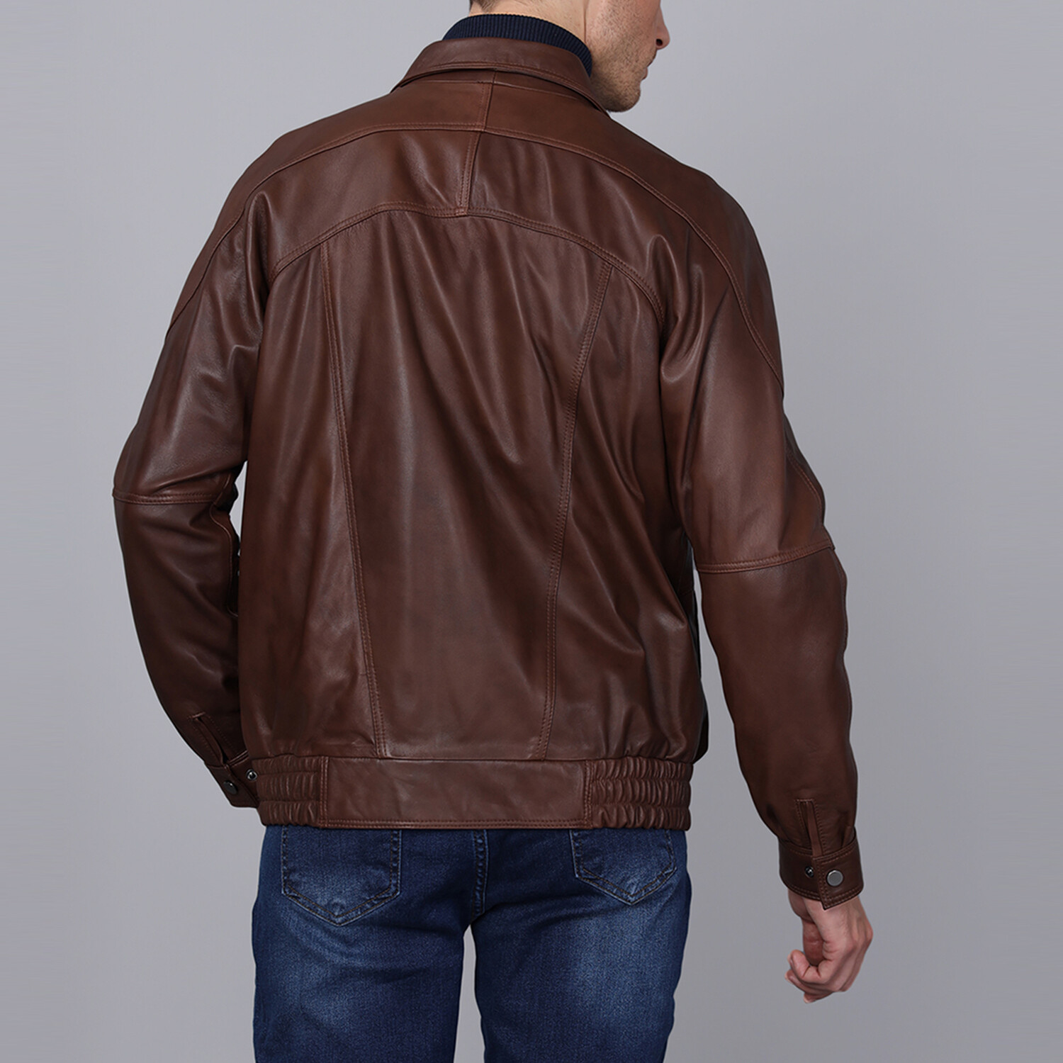 Lucca Leather Jacket // Chestnut (3XL) - ToMo Clearance Event - Touch ...