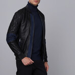 Kevin Leather Jacket // Black (L)