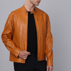 Oren Leather Jacket // Camel (3XL)