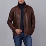 Lucca Leather Jacket // Chestnut (S)