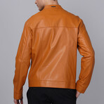 Oren Leather Jacket // Camel (3XL)