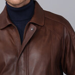 Lucca Leather Jacket // Chestnut (M)
