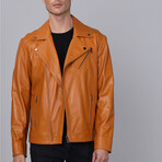 Leo Leather Jacket // Camel (L)