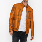 Franco Leather Jacket // Camel (2XL)