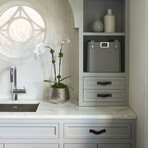 Set of 3: Small Square Baskets (Dove)