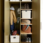 Set of 3: Medium Square Baskets (Dove)