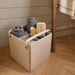 Set of 3: Medium Square Baskets (Dove)