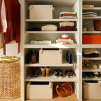 Set of 3: Small Rectangle Baskets (Dove)