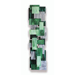 Malachite TT // Glass and Metal Wall Sculpture
