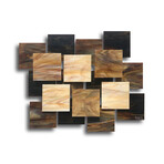 Cosmos AP // Glass and Metal Wall Sculpture