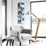 Arctic TT // Glass and Metal Wall Sculpture