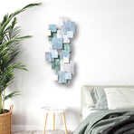 Tranquility TTS // Glass and Metal Wall Sculpture