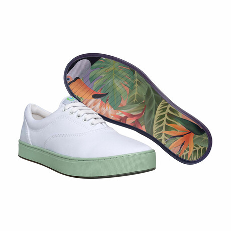 Original Canvas Band Lace-Up // White + Toucans (US Men's Size 8)