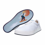 Original Canvas Lace-Up // White + Snow Boarding (US Men's Size 8)