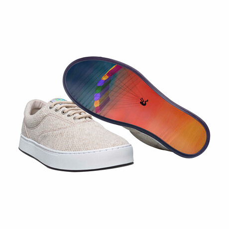 Original Knitting Lace-Up // Recycled Linen Beige + Sunset Paraglider (US Men's Size 8)