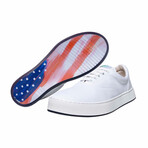 Original Canvas Lace-Up // White + America (US Men's Size 8)