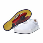 Original Canvas Lace-Up // White + My Car is Melting! (US Men's Size 8)