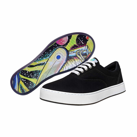 Original Canvas Lace-Up // Black + Cosmic Snowboarder (US Men's Size 8)