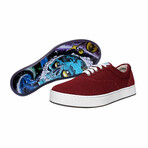 Original Knitting Lace-Up // Burgundy + Skull Rocket (US Men's Size 8)