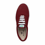 Original Knitting Lace-Up // Burgundy + Skull Rocket (US Men's Size 8)
