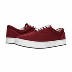 Original Knitting Lace-Up // Burgundy + Snow Boarding (US Men's Size 8)