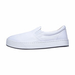 Original Canvas Slip-On // White + New York (US Men's Size 8)