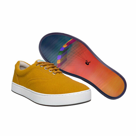 Original Wool Lace-Up // Mustard Yelllow + Sunset Paraglider (US Men's Size 8)