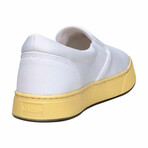 Original Canvas Band Slip-On // White + My Car is Melting (US Men's Size 8)