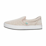 Original Knitting Slip On // Recycled Linen Beige + Macaws (US Men's Size 8)