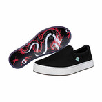 Original Canvas Slip-On // Black + Samurai (US Men's Size 8)