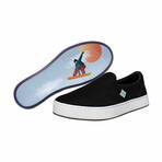 Original Canvas Slip-On // Black + Snow Boarding (US Men's Size 8)